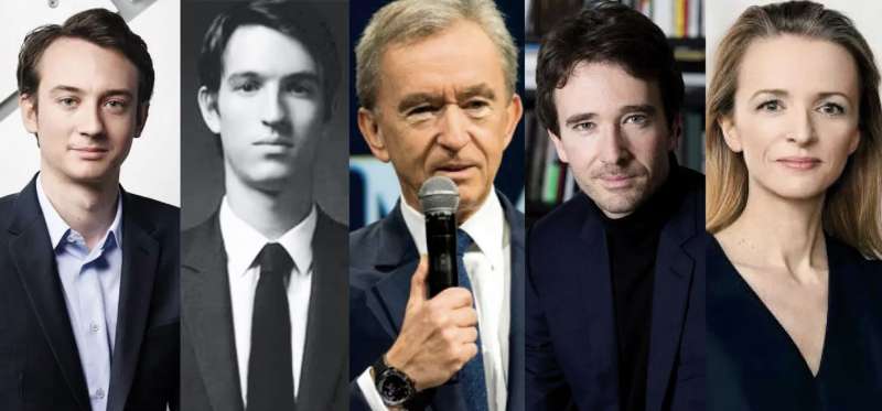 bernard arnault e i figli