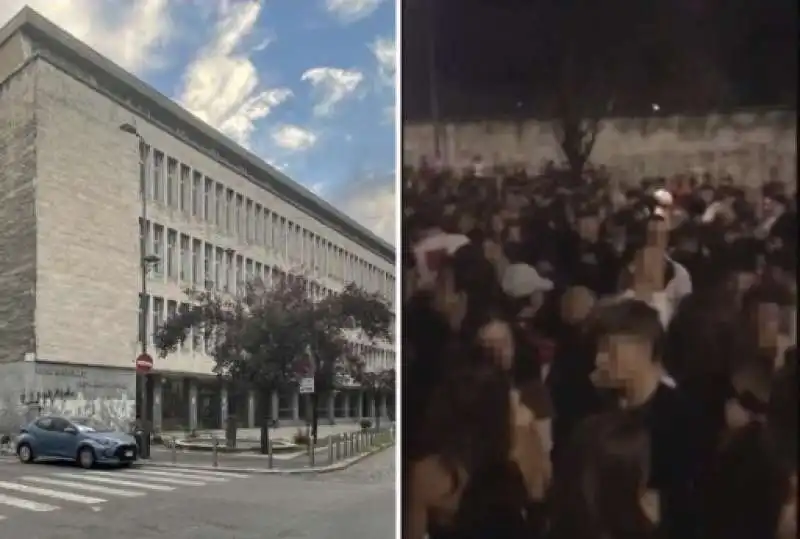 caos alla festa autogestita al liceo leonardo di milano   1