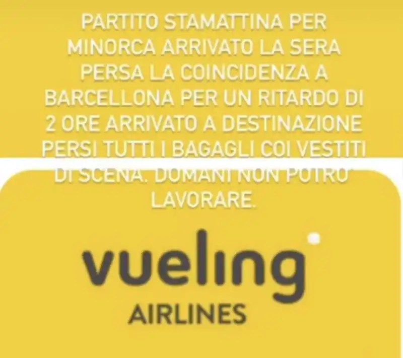 CHRISTIAN DE SICA CONTRO VUELING