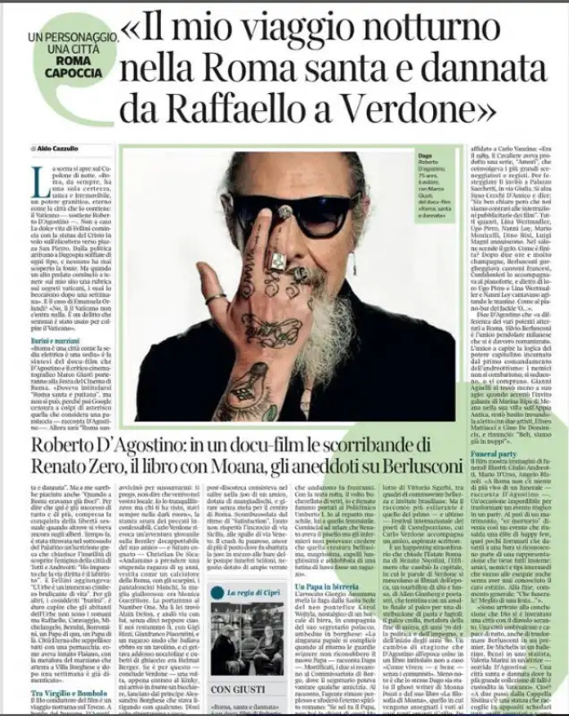 INTERVISTA DI ALDO CAZZULLO A DAGO SUL CORRIERE DELLA SERA 14 OTTOBRE 2023