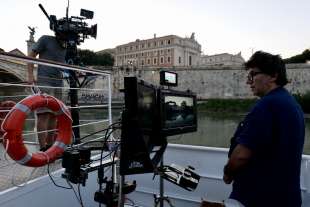 daniele cipri sul set di roma santa e dannata. 1