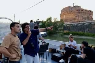 daniele cipri sul set di roma santa e dannata. 43