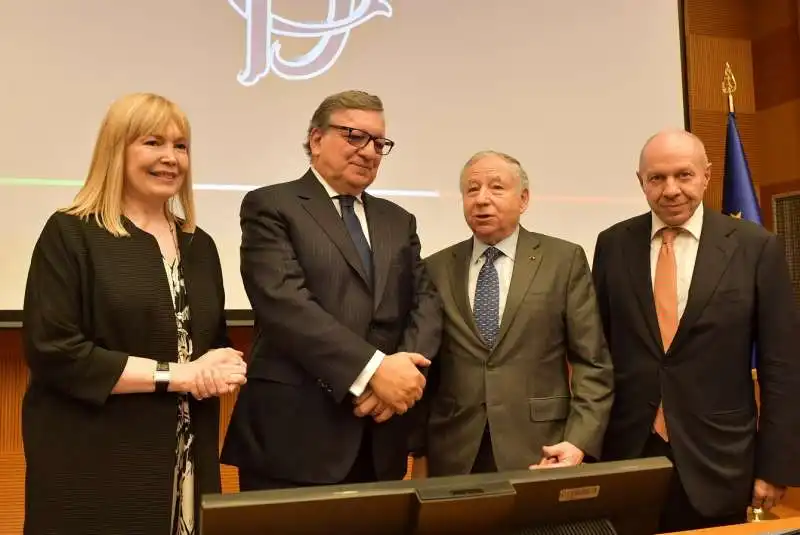 didi leoni  jose manuel barroso  jean todt  corrado daclon  foto di bacco