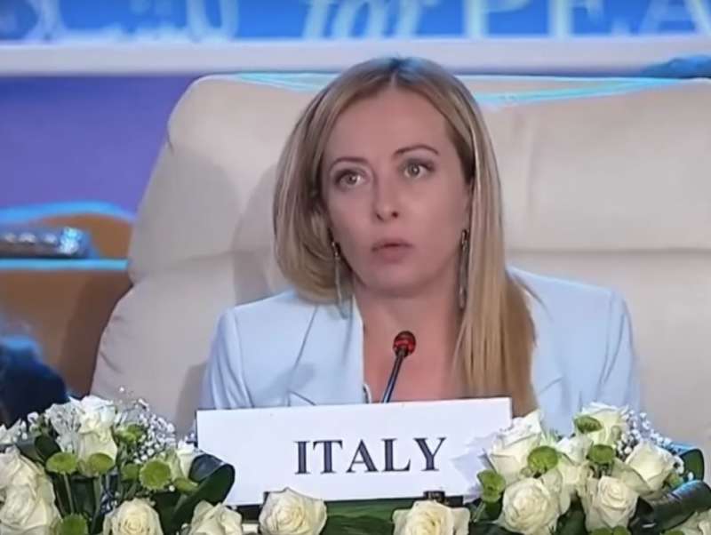 EGITTO - GIORGIA MELONI AL SUMMIT PER LA PACE AL CAIRO