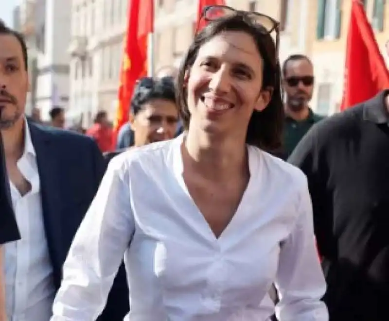 elly schlein - manifestazione della cgil a roma 7 ottobre 2023 