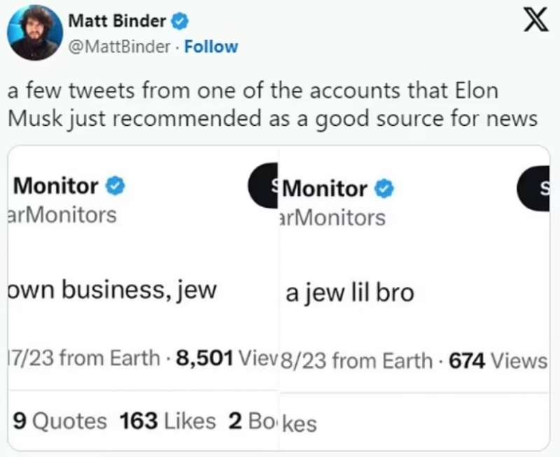 elon musk sponsorizza account antisemiti su x 5