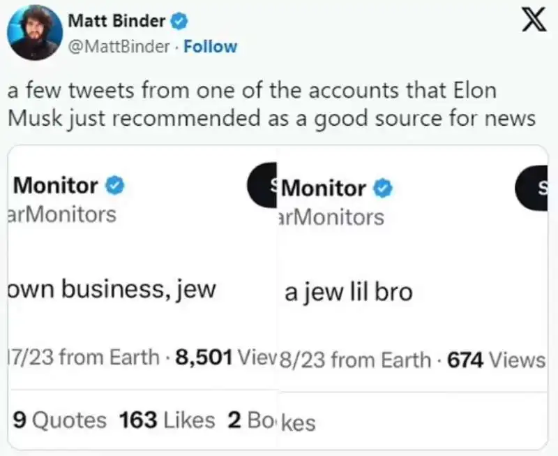 elon musk sponsorizza account antisemiti su x  5