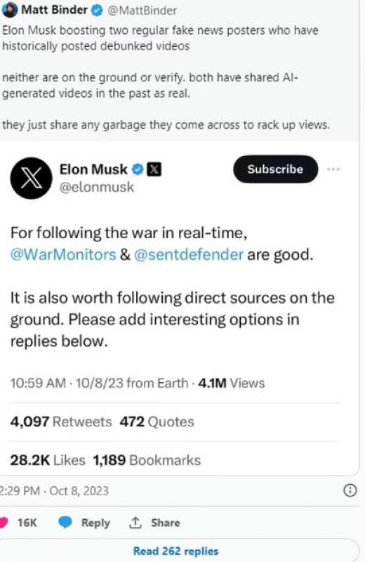 elon musk sponsorizza account antisemiti su x 6