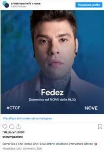 fedez ospite a che tempo che fa sul nove