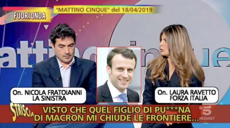 fuorionda ravetto su macron