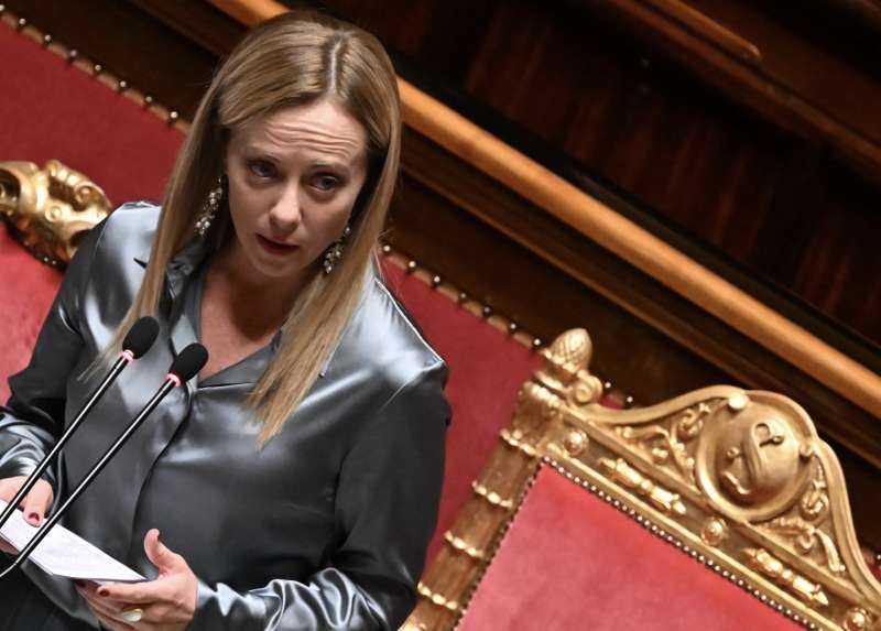 giorgia meloni al senato