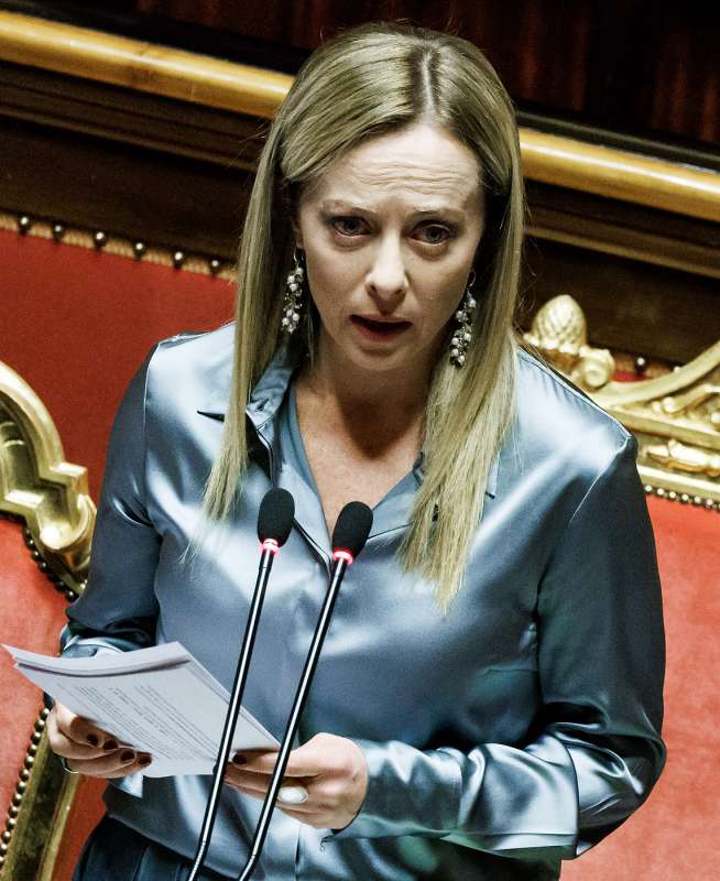 giorgia meloni al senato