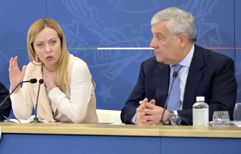 giorgia meloni   antonio tajani 