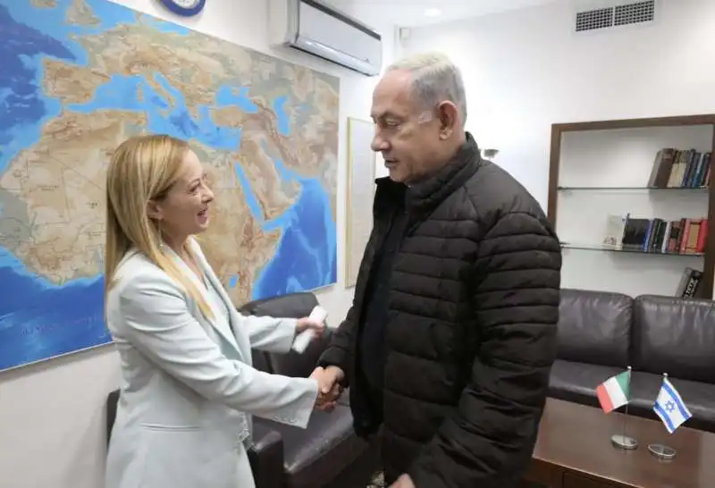 GIORGIA MELONI - BENJAMIN NETANYAHU 