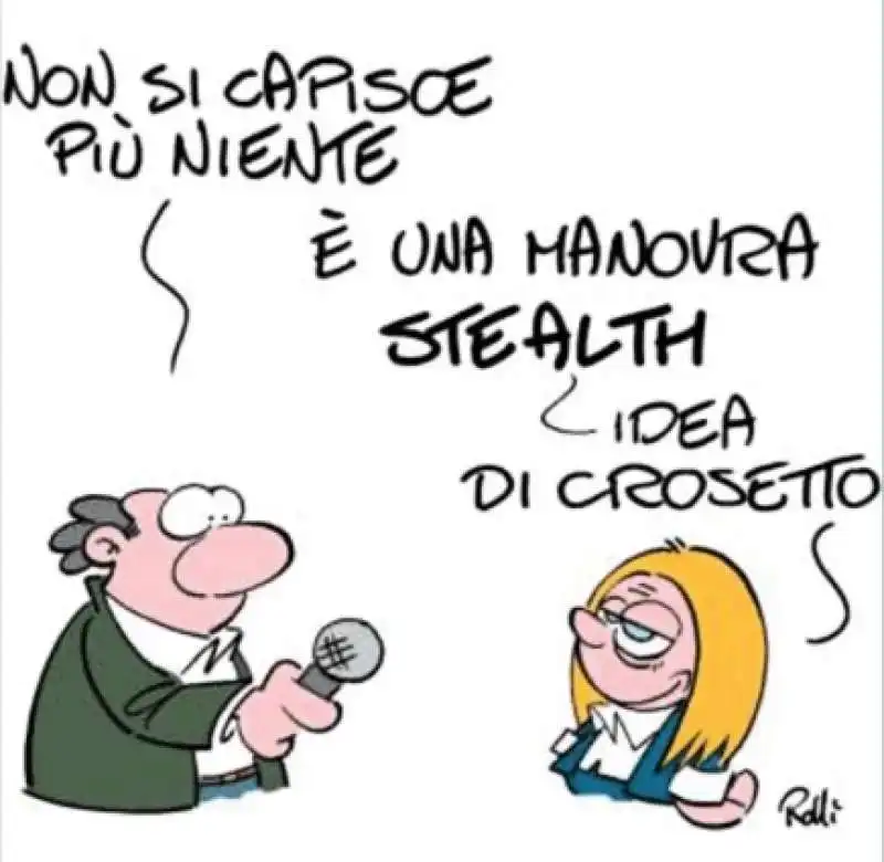 giorgia meloni e la manovra   vignetta by rolli per il giornalone   la stampa