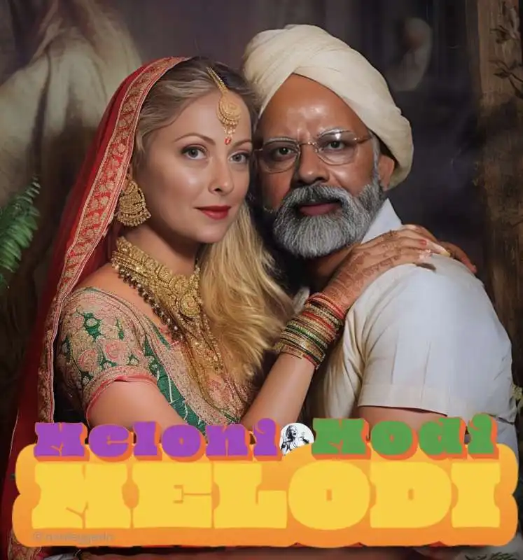 GIORGIA MELONI E NARENDRA MODI - MELODI