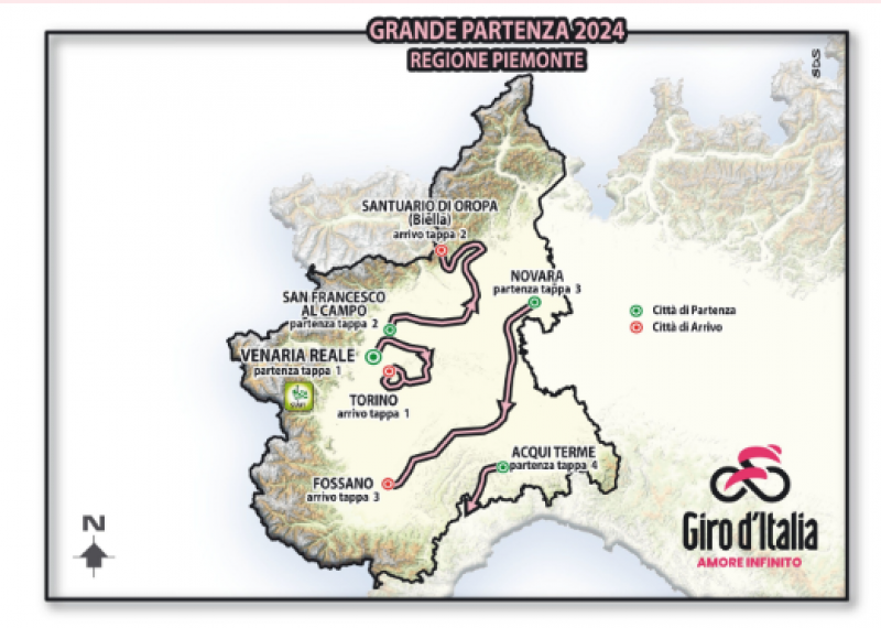 Giro d'italia 2024 partenza Dago fotogallery