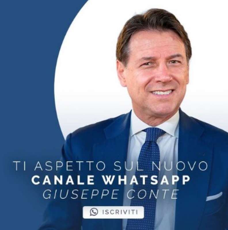 giuseppe conte - canale whatsapp