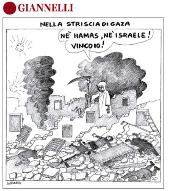 GUERRA ISRAELE - GAZA - VIGNETTA DI GIANNELLI 