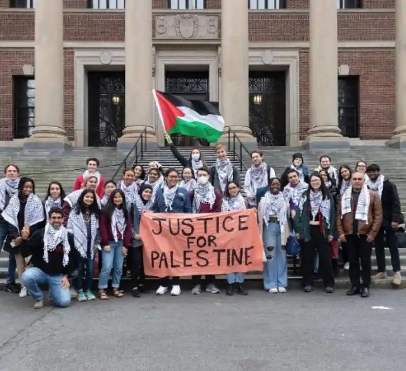 harvard - manifestazione pro palestina