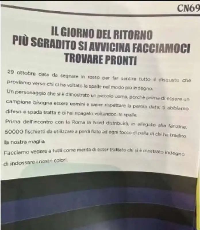 il comunicato della curva nord dell inter per il ritorno a san siro di lukaku 