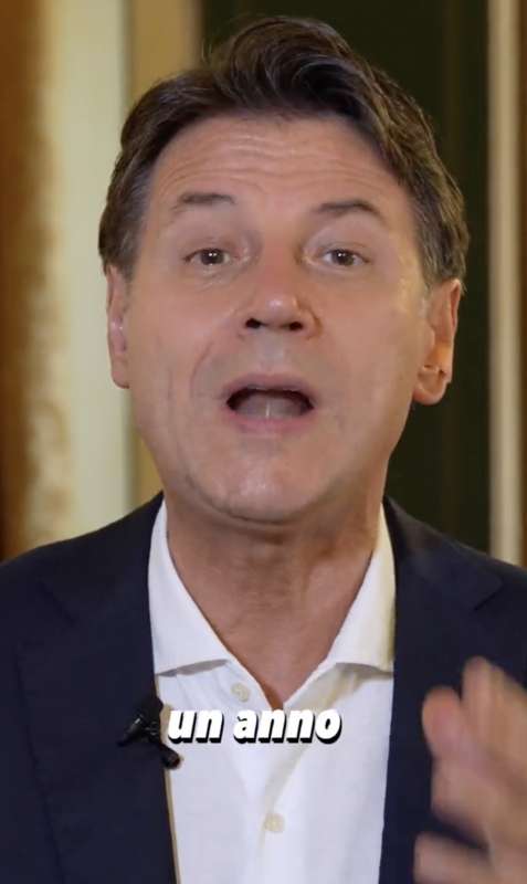 il video di giuseppe conte per un anno di governo meloni 7