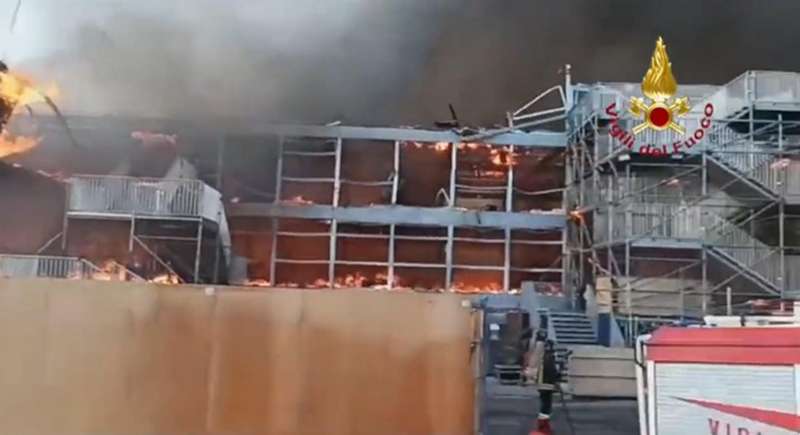 incendio tribuna ryder cup a guidonia 1