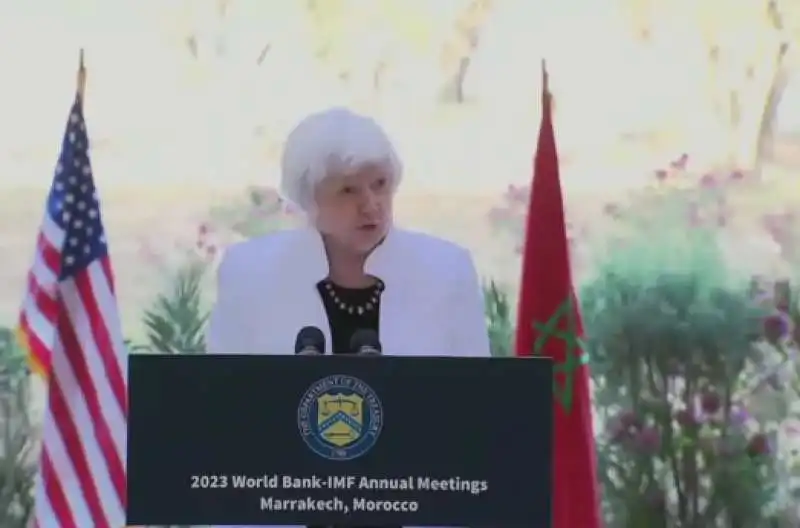 janet yellen al meeting fmi e banca mondiale a Marrakech 