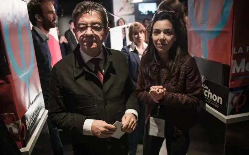 jean luc melenchon sophia chikirou 2