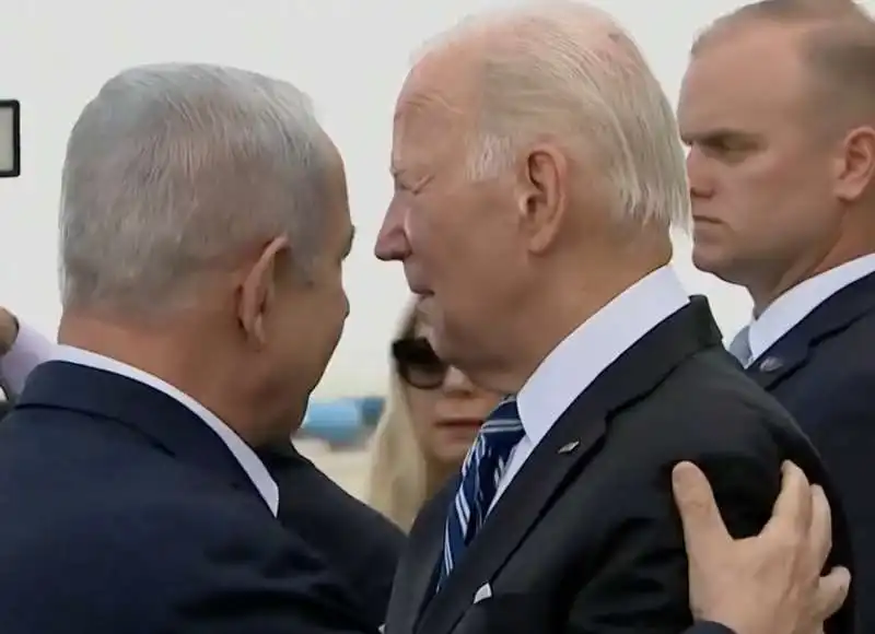 JOE BIDEN CON BIBI NETANYAHU IN ISRAELE