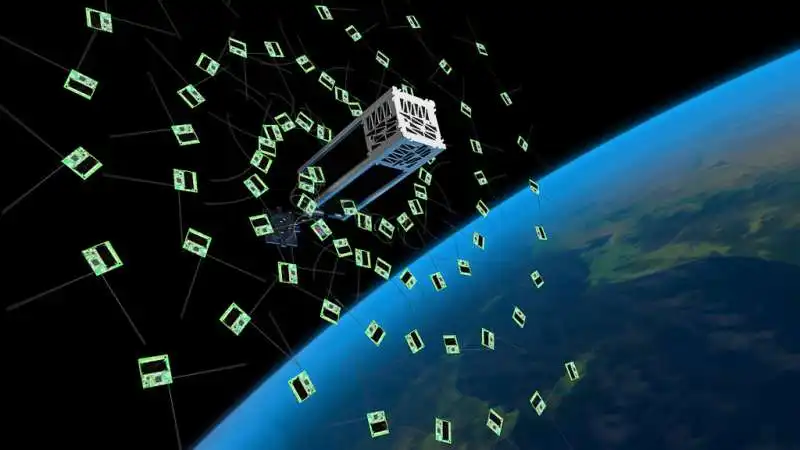 kicksat sprite satellites deployed image by ben bishop vk2fbrb