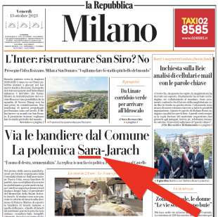 la repubblica, sala diventa sara