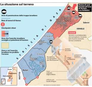 LA SITUAZIONE SUL TERRENO NELLA STRISCIA DI GAZA - 29 OTTOBRE 2023