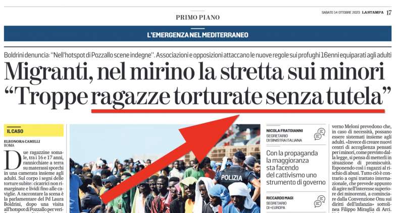 la stampa, ragazze torturate senza tutela