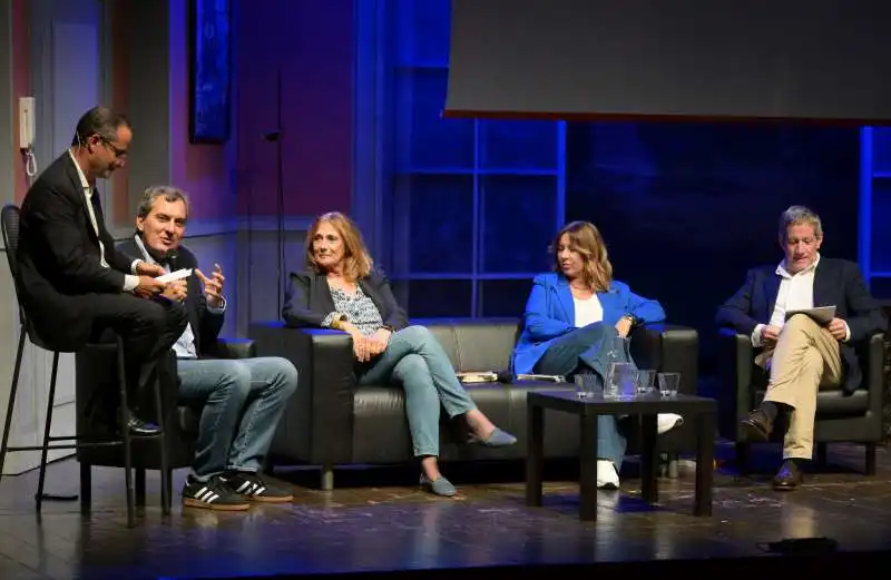 luigi contu  mario calabresi  alessandra longo  gaia tortora  riccardo rossi  foto di bacco