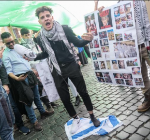 manifestazione per i palestinesi a roma 1