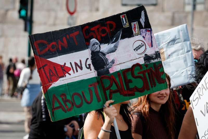 manifestazione pro palestina a roma 1