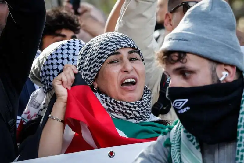 manifestazione pro palestina a roma   4