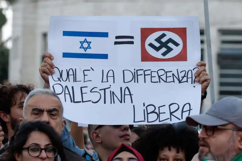 manifestazione pro palestina a roma   5