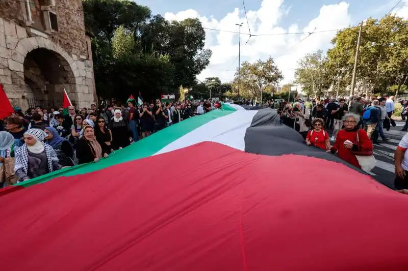 manifestazione pro palestina a roma   6