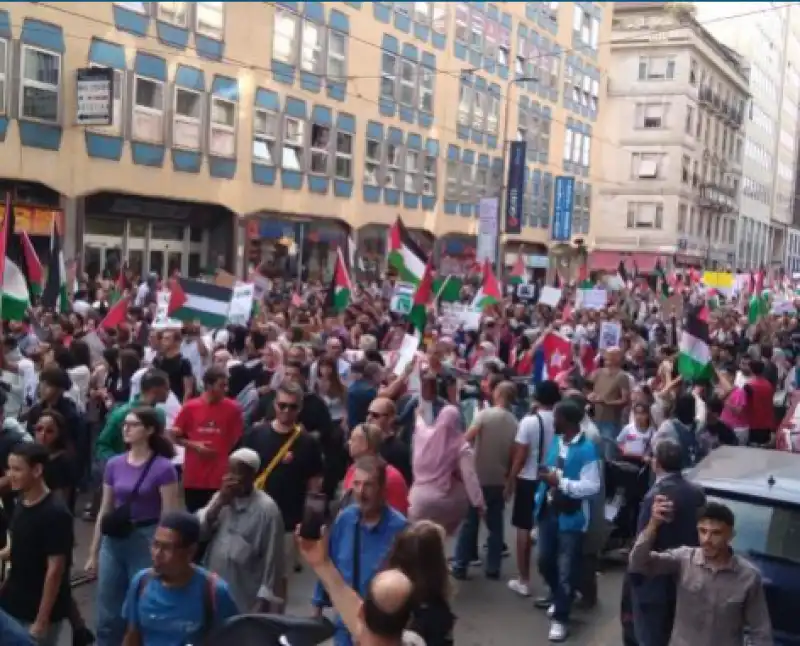 milano manifestazione pro palestina