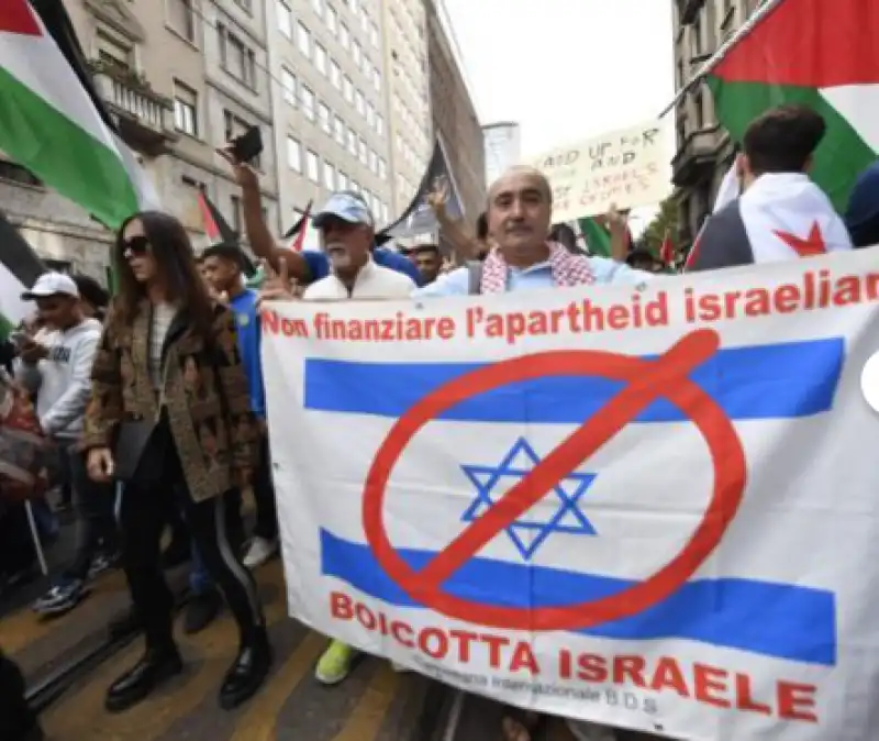 milano manifestazione pro palestina