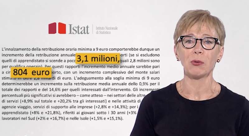 milena gabanelli salario minimo 2