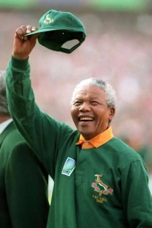 nelson mandela alla coppa del mondo di rugby 1995 