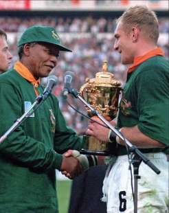 nelson mandela francois pienaar