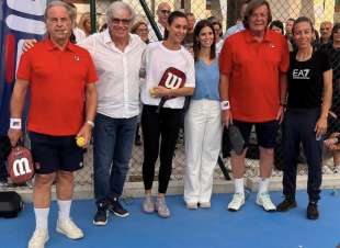 paolo bertolucci flavia pennetta adriano panatta francesca schiavone