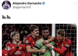 POST DI ALEJANDRO GARNACHO SU ONANA