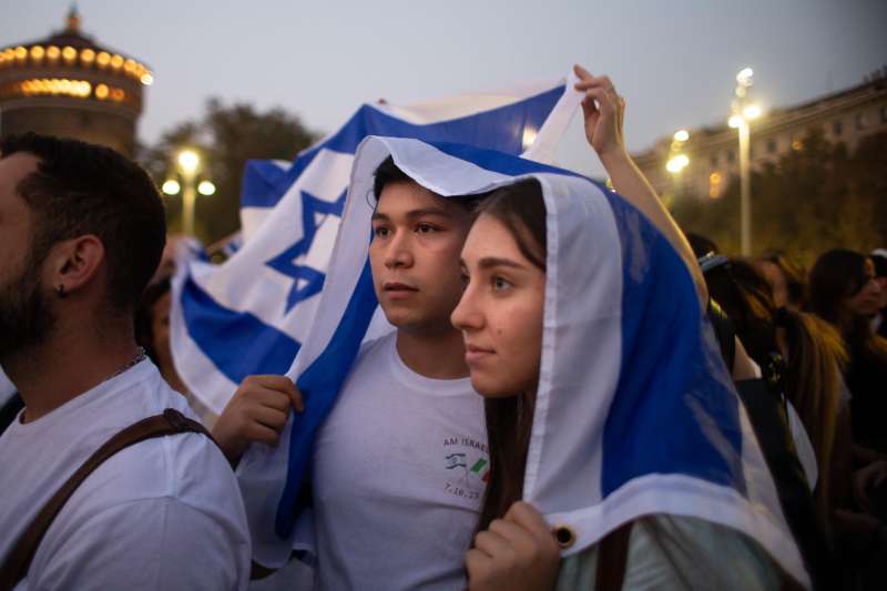 presidio pro israele a milano 4