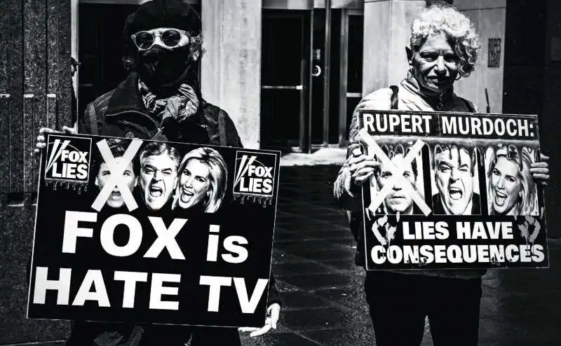 PROTESTE CONTRO FOX NEWS A NEW YORK - 2023 