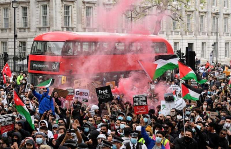 proteste pro palestina a londra 1